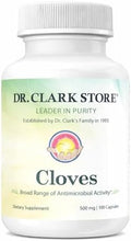 Suplemento de Clavos Dr. Clark Store 500mg para la Comodidad Digestiva y Limpieza Interna, 100 Cápsulas de Gelatina, 100 Días de Bienestar Botánico, - imagen 1