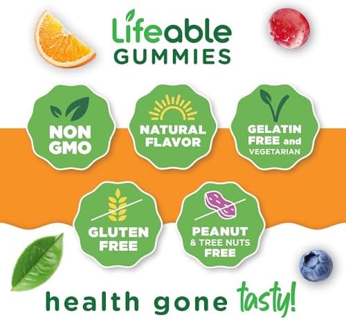 Gomitas de Vitamina C Lifeable para Adultos | 750mg | Sabor Naranja Delicioso | Veganas y No GMO | Apoyo Inmunológico | 90 Gomitas - imagen 4