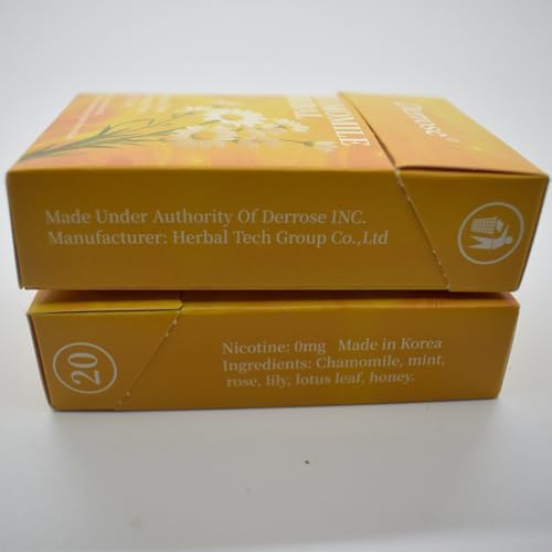 Palitos de Hierbas Derrose® de Manzanilla, Cigarrillos Herbales, Sin Nicotina ni Tabaco, Ayuda para Dejar de Fumar, 2 Paquetes - 40 Palitos - imagen 2