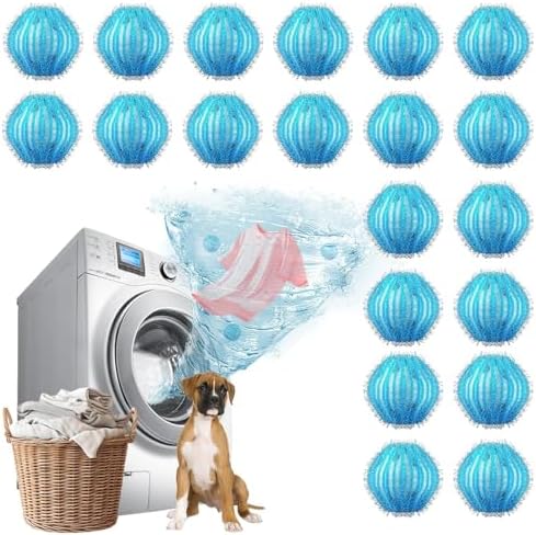 20 Piezas Removedor de Pelo de Mascota para Lavado - Trampas de Pelusa Mini de 1.4 Pulgadas para Lavadora/Secadora, Efectivas para Atrapar Pelo de - imagen 1
