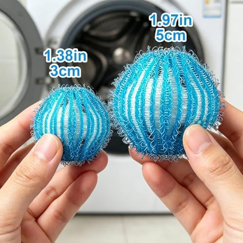 20 Piezas Removedor de Pelo de Mascota para Lavado - Trampas de Pelusa Mini de 1.4 Pulgadas para Lavadora/Secadora, Efectivas para Atrapar Pelo de - imagen 4