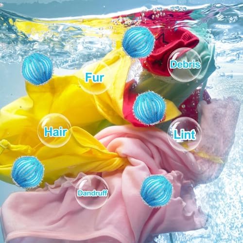 20 Piezas Removedor de Pelo de Mascota para Lavado - Trampas de Pelusa Mini de 1.4 Pulgadas para Lavadora/Secadora, Efectivas para Atrapar Pelo de - imagen 5