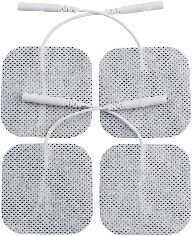 Unidad KS Premium TENS/EMS con 40 Electrodos Reutilizables de Gel Carbono Autoadhesivos de 2x2 - imagen 1