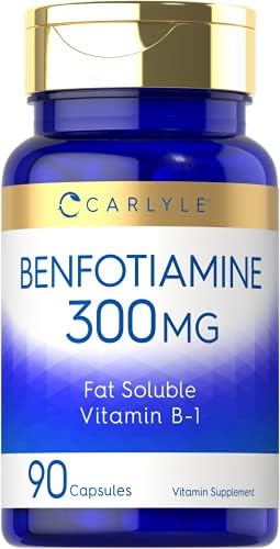 Carlyle Benfotiamina 300mg | 90 Cápsulas | Suplemento de Vitamina B1 Soluble en Grasa | No GMO, Libre de Gluten - imagen 1