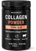 WoldoHealth Colágeno en Polvo 50 Porciones - Alimentado con Pasto, Sin Sabor, Se Disuelve Fácilmente en Bebidas Calientes y Frías, Apoya Cabello, - imagen 1