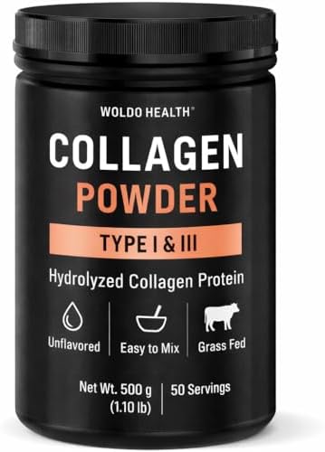 WoldoHealth Colágeno en Polvo 50 Porciones - Alimentado con Pasto, Sin Sabor, Se Disuelve Fácilmente en Bebidas Calientes y Frías, Apoya Cabello, - imagen 1