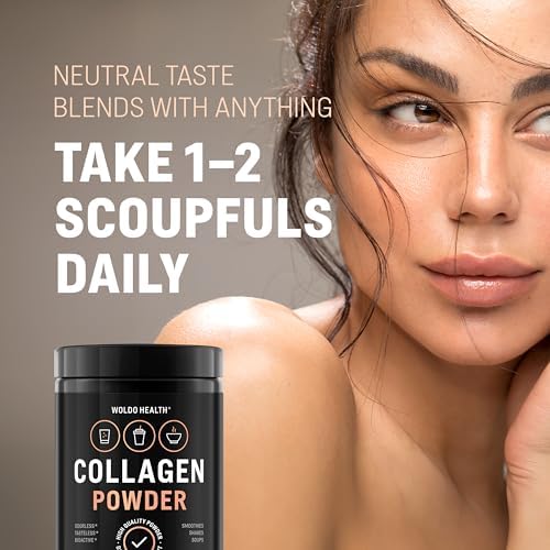 WoldoHealth Colágeno en Polvo 50 Porciones - Alimentado con Pasto, Sin Sabor, Se Disuelve Fácilmente en Bebidas Calientes y Frías, Apoya Cabello, - imagen 5