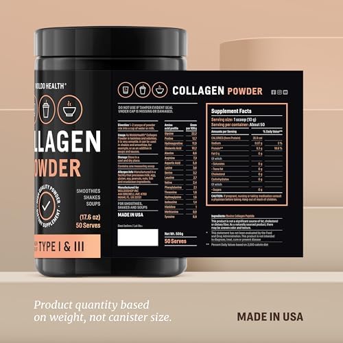 WoldoHealth Colágeno en Polvo 50 Porciones - Alimentado con Pasto, Sin Sabor, Se Disuelve Fácilmente en Bebidas Calientes y Frías, Apoya Cabello, - imagen 7