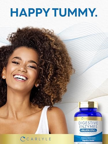Carlyle Enzimas Digestivas con Probióticos y Prebióticos | 180 Cápsulas | Suplemento Sin OGM y Sin Gluten para Hombres y Mujeres - imagen 7
