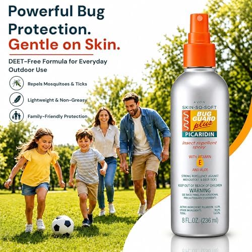 Aerosol Repelente de Insectos AVON Skin So Soft Bug Guard Plus Picaridin — Spray Sin DEET, Con Vitamina E y Aloe, 4 oz, Ideal para Viajes - imagen 2