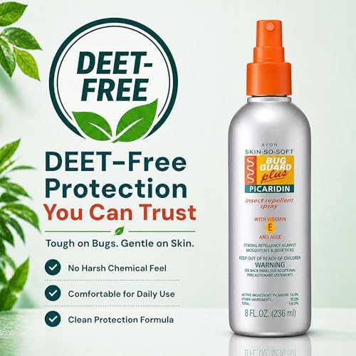 Aerosol Repelente de Insectos AVON Skin So Soft Bug Guard Plus Picaridin — Spray Sin DEET, Con Vitamina E y Aloe, 4 oz, Ideal para Viajes - imagen 3