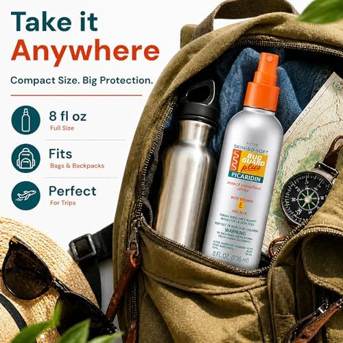 Aerosol Repelente de Insectos AVON Skin So Soft Bug Guard Plus Picaridin — Spray Sin DEET, Con Vitamina E y Aloe, 4 oz, Ideal para Viajes - imagen 7