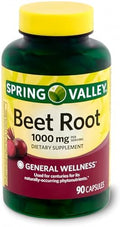 Suplemento Dietético de Raíz de Betabel Spring Health Valley, 1000 mg, 90 Cápsulas + Tu Guía de Vitaminas© - imagen 1