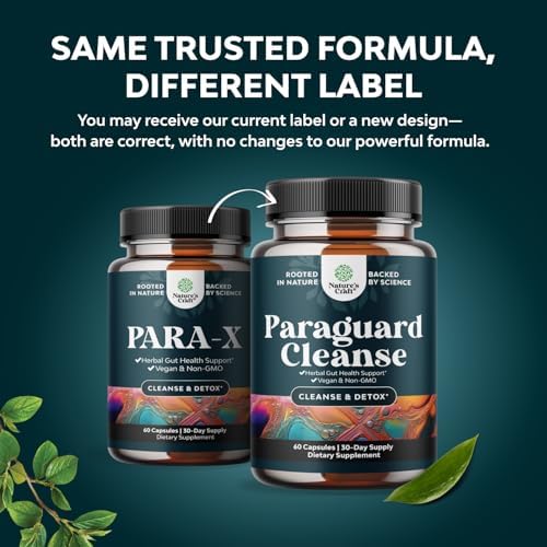 Suplemento Herbal PARA-X para la Salud Digestiva - Apoyo Inmunológico con Nogal Negro, Ajenjo y Clavos - Detox Intestinal - 60 Cápsulas - Hecho en - imagen 2