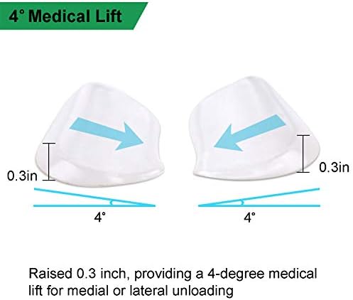 5 Pares de Plantillas Silicón Mediales y Laterales - Inserciones Adhesivas Correctivas para Alineación de Pies, Dolor de Rodillas, Piernas Arqueadas, - imagen 3