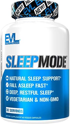 Suplementos de Sueño Herbal Evlution Nutrition para Adultos - Apoyo Suave para Dormir con Melatonina, Valeriana, L-Triptófano y Más - 30 Cápsulas - imagen 1