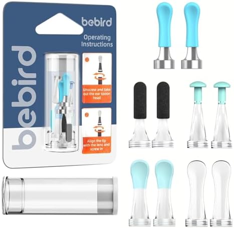 Accesorios BEBIRD R1 Originales - 10 Piezas de Puntas de Repuesto para Limpieza de Cera Húmeda/Seca - Set de Cucharas para Oídos Compatible con - imagen 1