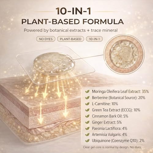 Parche de Moringa y Berberina – Tecnología Nano Microdart 10 en 1, Parche Herbal Avanzado para Mujeres y Hombres, Diseño Suave y No Irritante (2 - imagen 2