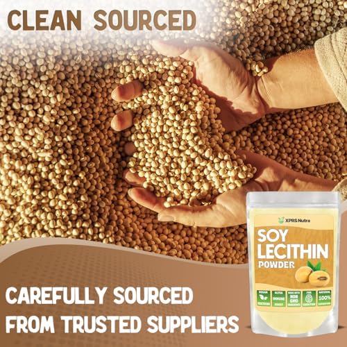 Polvo de Lecitina de Soja XPRS Nutra - Emulsificador Alimentario Grado Comestible - Ideal para Cocinar y Hornear - Vegano (113 g) - imagen 3