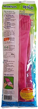 Guantes de Limpieza MAMISON de Calidad, 3 Pares Reutilizables Impermeables, Antideslizantes, Talla Mediana, Color Rosa, Grado Alimenticio y Sin BPA - imagen 4