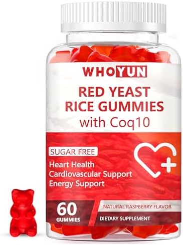 Gomitas Sin Azúcar Whoyun de Arroz Rojo con CoQ10, Suplemento de Arroz Rojo - imagen 1