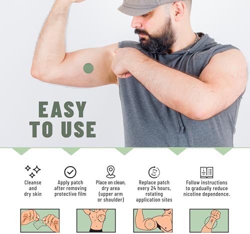 Parches Herbales Antihumo TOLEVITA – Forma Circular 7mg (Verde), Parches para Dejar de Fumar y Reducir Ansias | 30 Parches para un Estilo de Vida - imagen 5