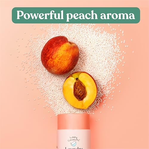 Perlas de Lavado Sweet Peach Lazy Coconuts - Ecológicas, Sin Plástico, Ingredientes Naturales, Sin Colorantes, Aumentadores de Aroma, Paquete - imagen 3