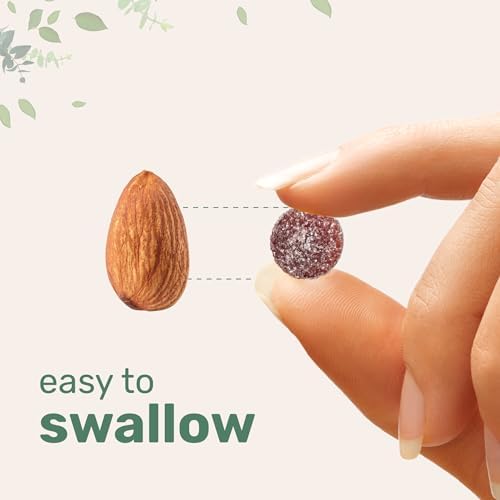 Gomitas de Glicinato de Magnesio 400mg por Porción, 120 Contenido | Sabor Natural de Uva y Arándano | Suplemento para Músculos, Huesos y Ánimo - imagen 5