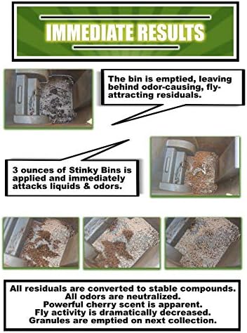 Eliminador de Olores para Botes de Basura Stinky Bins – Gránulos Absorbentes con Aroma a Cereza para Botes, Contenedores y Desechos – Control Natural - imagen 2
