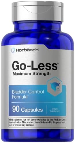Suplemento de Control de Vejiga Horbäach Go Less | 90 Cápsulas | Máxima Potencia para Mujeres y Hombres | Fórmula Sin OGM y Libre de Gluten - imagen 1