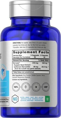 Suplemento de Control de Vejiga Horbäach Go Less | 90 Cápsulas | Máxima Potencia para Mujeres y Hombres | Fórmula Sin OGM y Libre de Gluten - imagen 2
