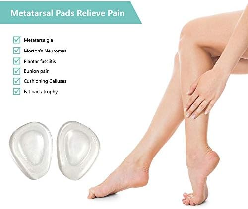 Cojines Metatarsales Temiart para Alivio de Dolor en el Pie, Plantillas de Gel Suaves para Hombre y Mujer (4 Pares) - imagen 2
