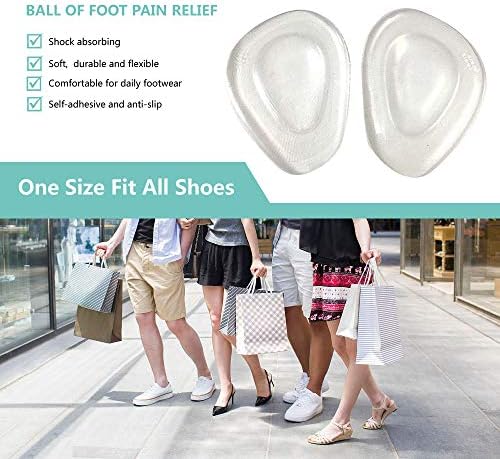 Cojines Metatarsales Temiart para Alivio de Dolor en el Pie, Plantillas de Gel Suaves para Hombre y Mujer (4 Pares) - imagen 4