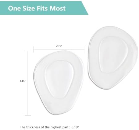 Cojines Metatarsales Temiart para Alivio de Dolor en el Pie, Plantillas de Gel Suaves para Hombre y Mujer (4 Pares) - imagen 7
