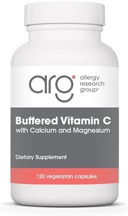 Allergy Research Group ARG Vitamina C Buffered 1000 mg - Soporte Inmunológico - Cápsulas Vegetarianas - Fórmula Hipoalergénica - 60 Porciones - 120 - imagen 1