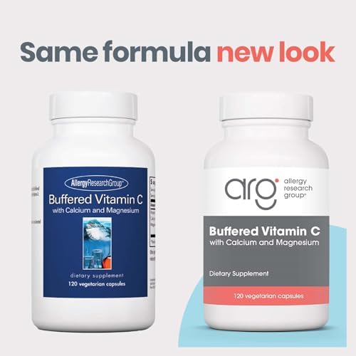 Allergy Research Group ARG Vitamina C Buffered 1000 mg - Soporte Inmunológico - Cápsulas Vegetarianas - Fórmula Hipoalergénica - 60 Porciones - 120 - imagen 3
