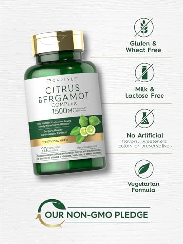 Suplemento de Bergamota de Cítricos Carlyle | Complejo Extracto | 120 Cápsulas | Sin OGM, Libre de Gluten - imagen 5