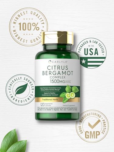 Suplemento de Bergamota de Cítricos Carlyle | Complejo Extracto | 120 Cápsulas | Sin OGM, Libre de Gluten - imagen 6