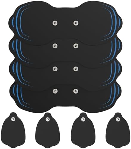 Parches Electrodos para Unidad TENS 4 Piezas - 7.14 x 2.9 Pulgadas - Parches de Reemplazo con Conectores de 3.5mm - Compatibles con 571C y 023B - imagen 1