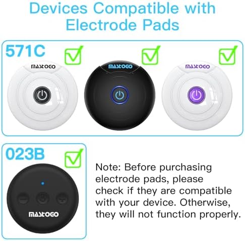 Parches Electrodos para Unidad TENS 4 Piezas - 7.14 x 2.9 Pulgadas - Parches de Reemplazo con Conectores de 3.5mm - Compatibles con 571C y 023B - imagen 2