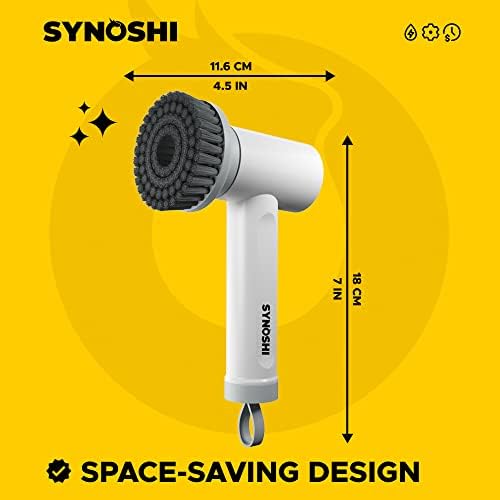 Cepillo Eléctrico SINOSHI con 3 Cabezas, Limpiador Inalámbrico Impermeable para Baño, Doble Velocidad, Ideal para Azulejos, Autos y Pisos. - imagen 3
