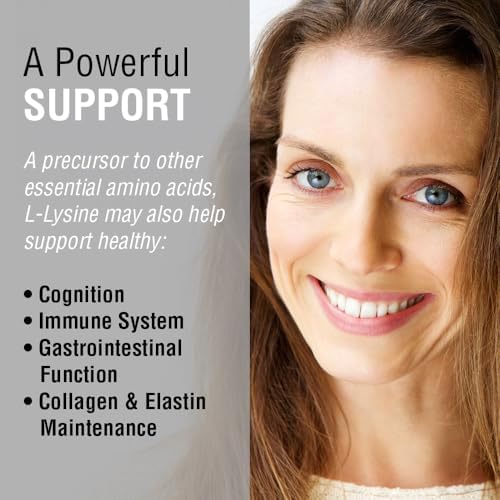 SOLARAY L-Lisina 500mg | Aminoácido | Apoyo Cognitivo, Inmunológico, Digestivo, Huesos, Articulaciones y Piel | 120 VegCaps - imagen 4