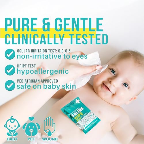 Toallitas Húmedas Estériles EVERLIT CARE | 80 Pzs para Piel Sensible | Cuidado de Nariz y Piercings, Bebés y Niños | Sin Alcohol y con Aloe Vera | 6 - imagen 5