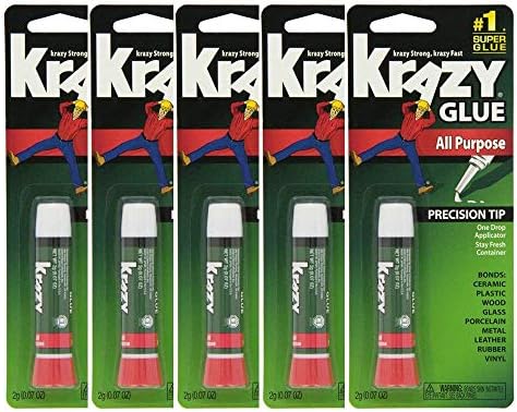 Krazy Glue Original Super Glue Multiusos para Reparaciones Instantáneas, Paquete de 10 Unidades - imagen 1