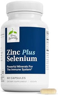 Terry Naturally Zinc Plus Selenio - Suplemento para la Salud Inmunológica y Respiratoria - 60 Cápsulas de Zinc Bisglicinato y Selenio - imagen 1
