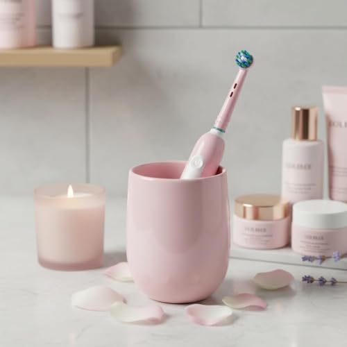 Cabezas de Cepillo de Repuesto para Oral-B Pro 500/1000/1500/2000/3000 - Diseño a Juego Rosa para Mango Pro 1000 Rosa, Cerdas Suaves, Multi-Estilo, - imagen 2