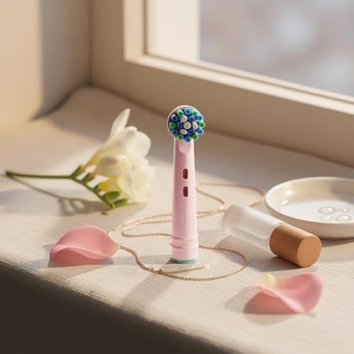 Cabezas de Cepillo de Repuesto para Oral-B Pro 500/1000/1500/2000/3000 - Diseño a Juego Rosa para Mango Pro 1000 Rosa, Cerdas Suaves, Multi-Estilo, - imagen 3