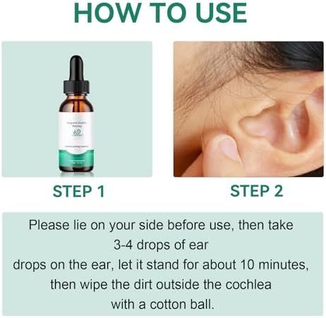 Gotas para Alivio de Tinnitus, Remoción de Cera, Tratamiento de Infección de Oído para Adultos, Alivia la Inflamación y el Dolor (1 Pz) - imagen 4