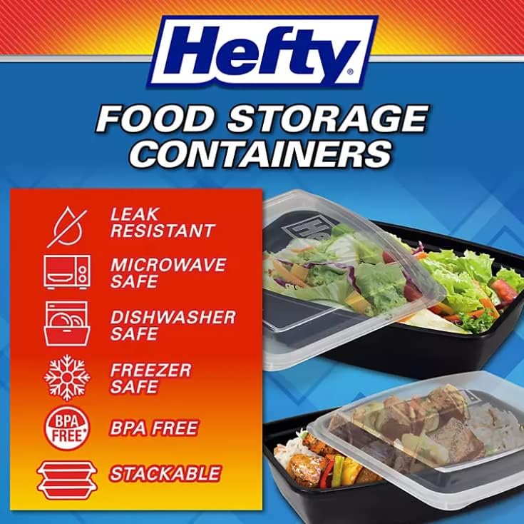 Contenedor de Almacenamiento de Alimentos Hefty (28 oz, 30 piezas) - imagen 2