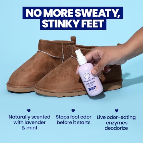 Spray para Pies Megababe Toe Deo que Bloquea Olores | 3.8 fl oz - imagen 2